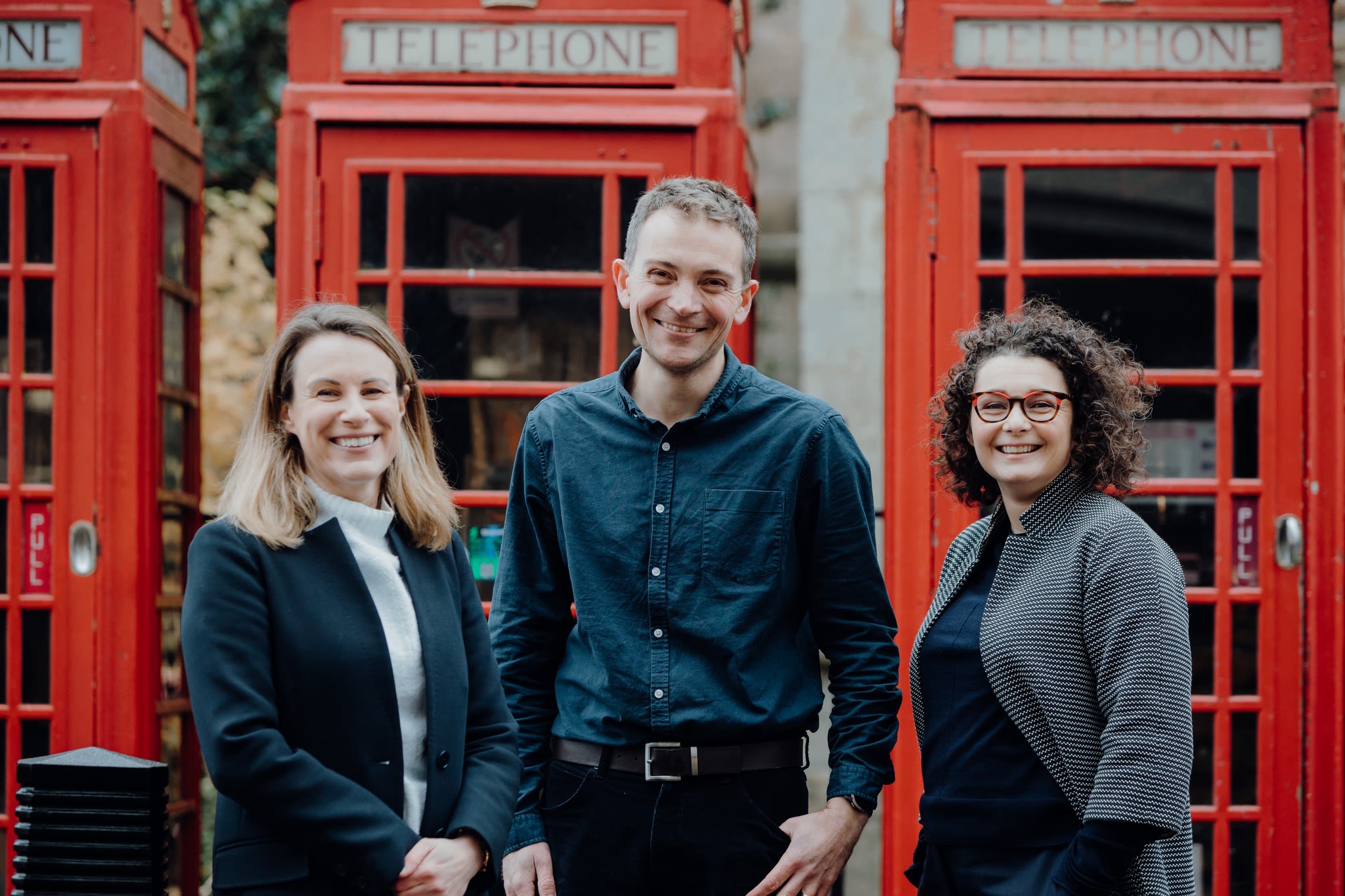 L-R: Centre leaders Anna Middleton, Richard Milne and Catherine Galloway