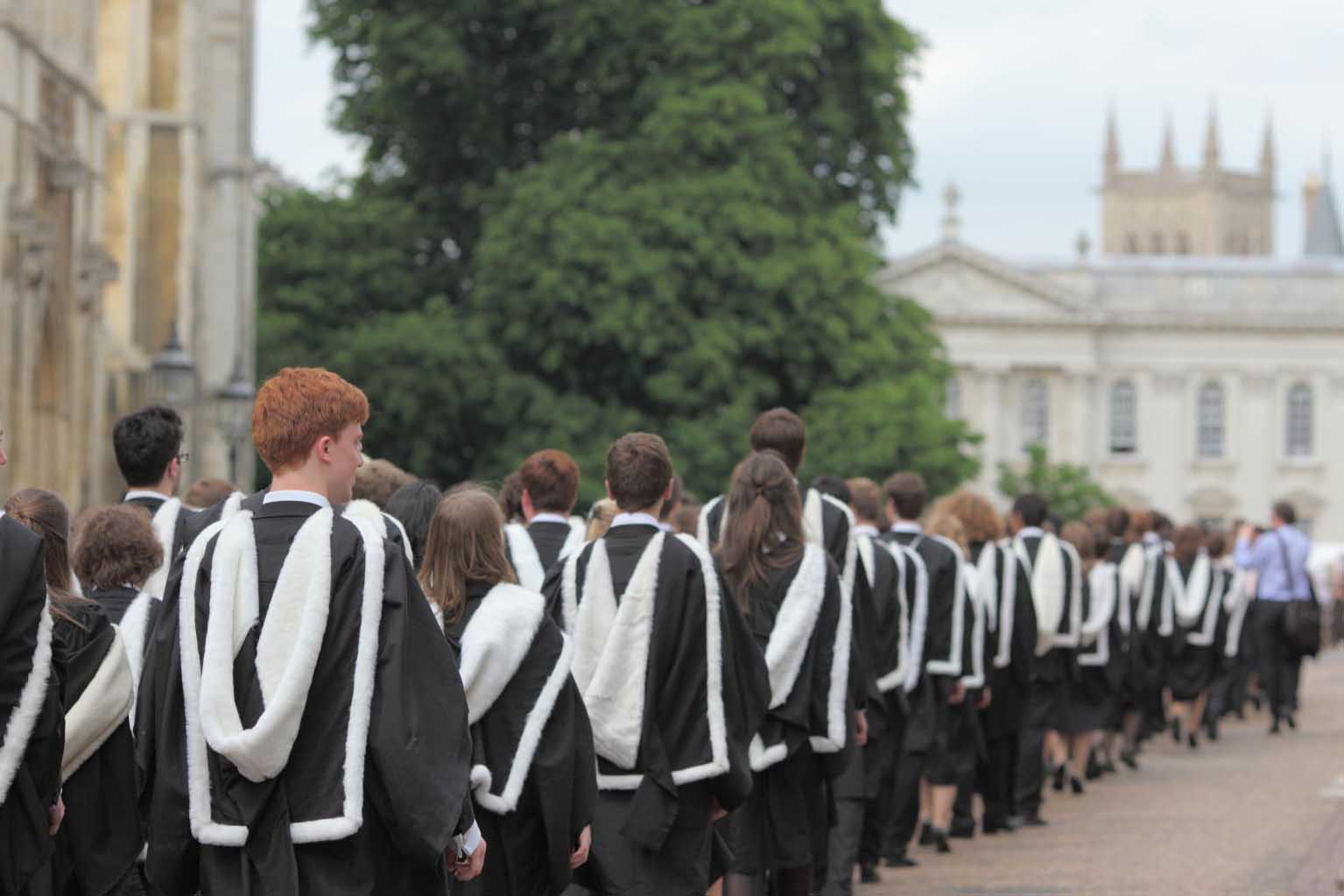 Graduating students, University of Cambridge