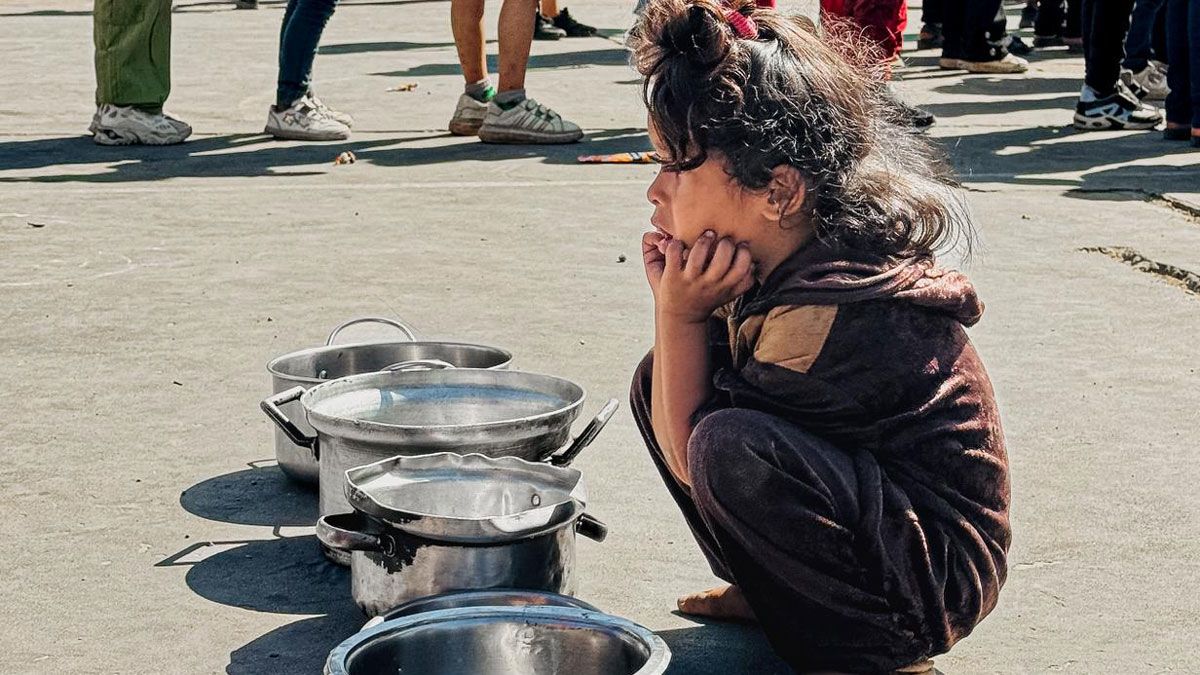 Child waiting for food