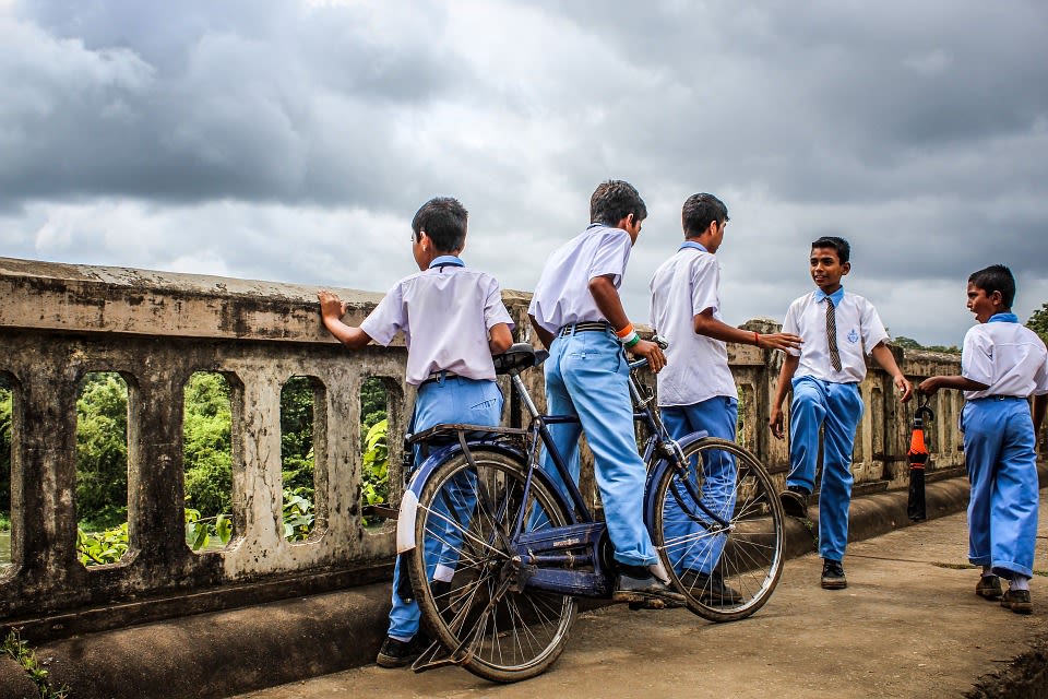 Pupils in rural India
