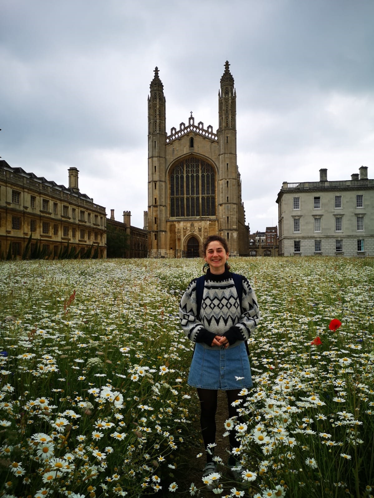 Katharine at King's College, Cambridge