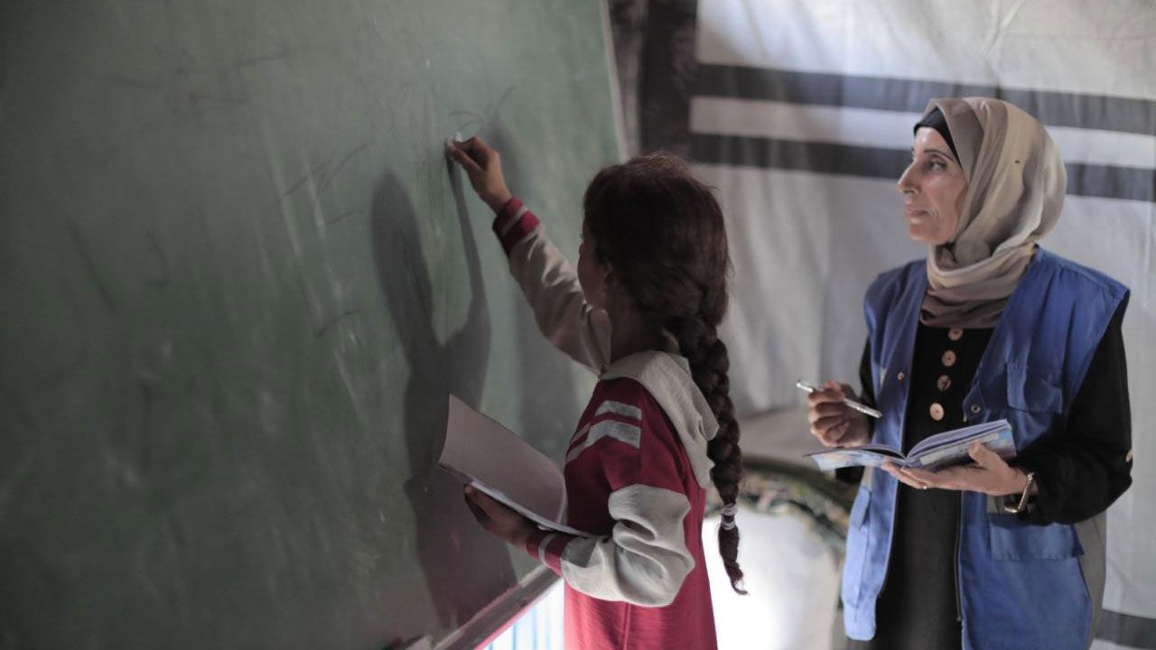 UNRWA-run Khan Younis Elementary Coed School, August 2024