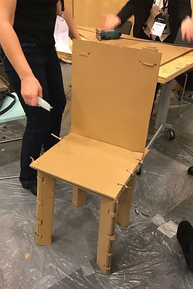 Cardboard furniture, Copernicus science centre