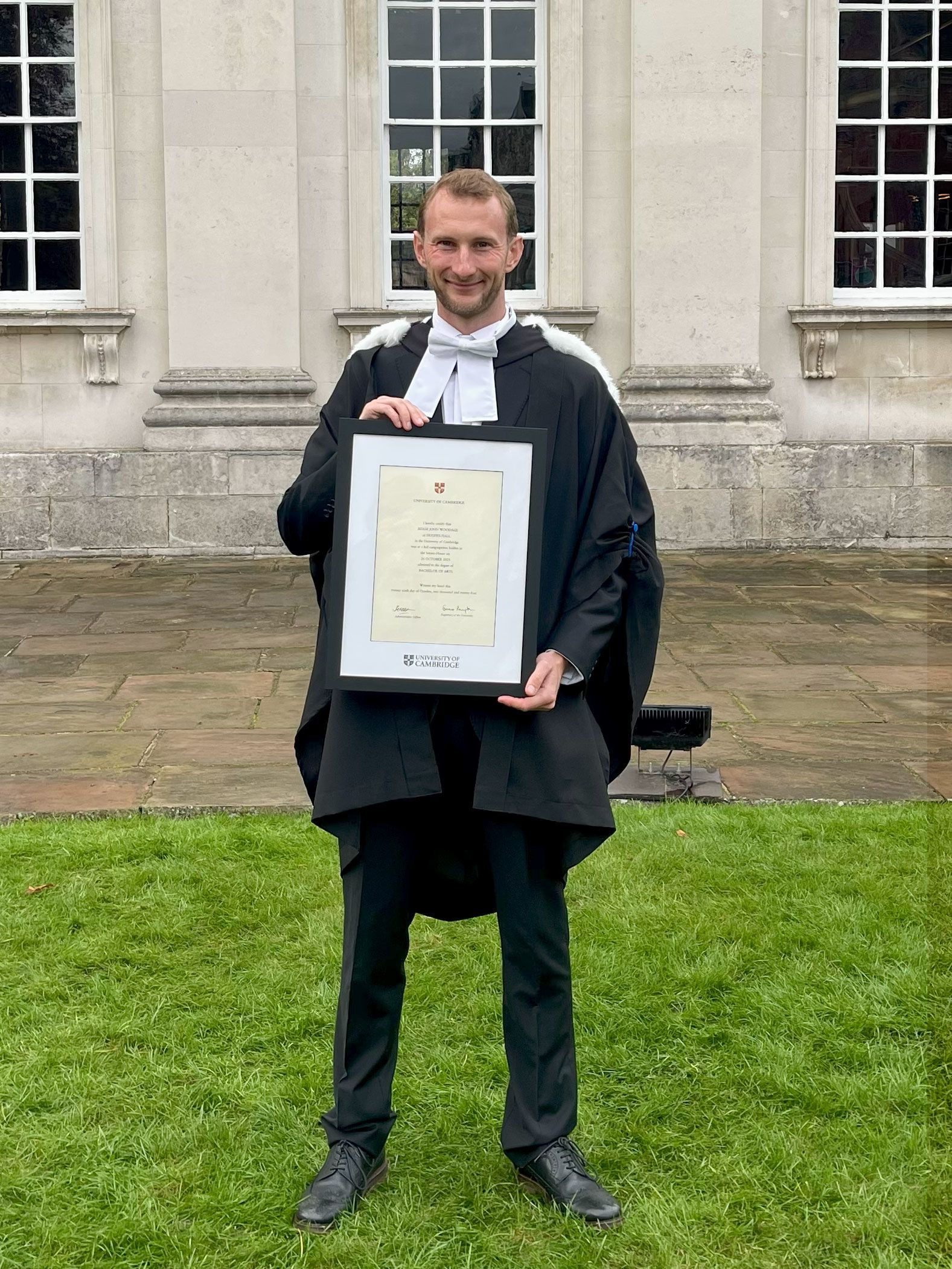 Adam graduating in 2024