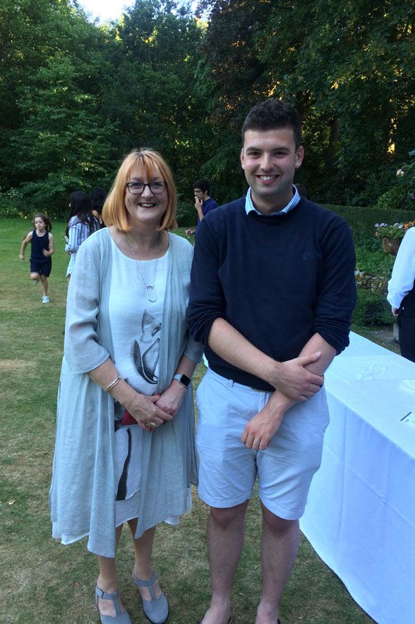 James with his Director of Studies, Morag Morrison-Helme