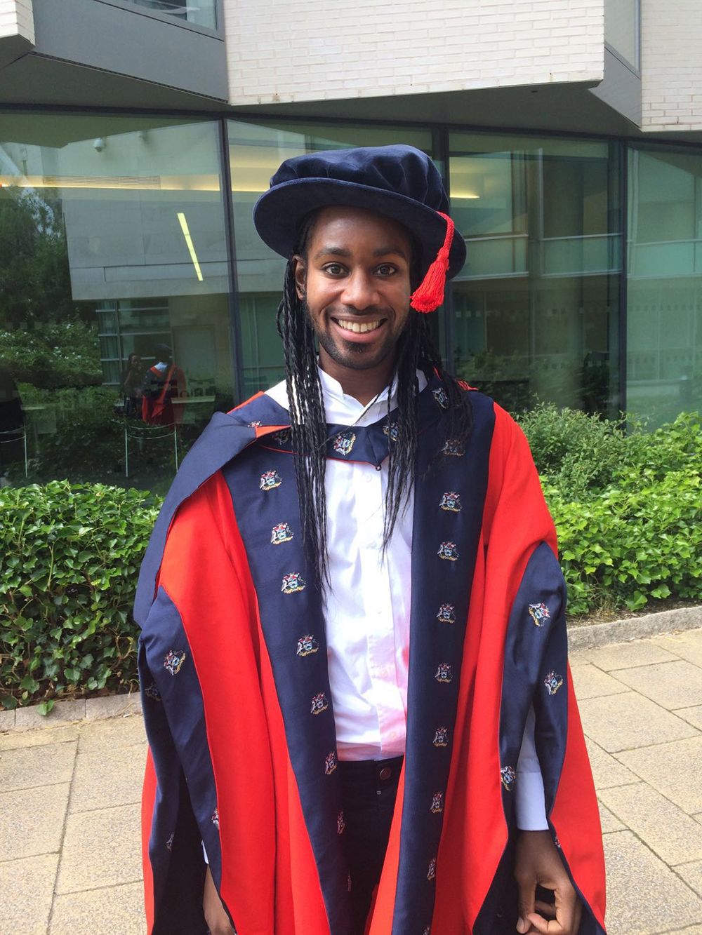 Jason at his PhD ceremony (Liverpool John Moores) in 2016